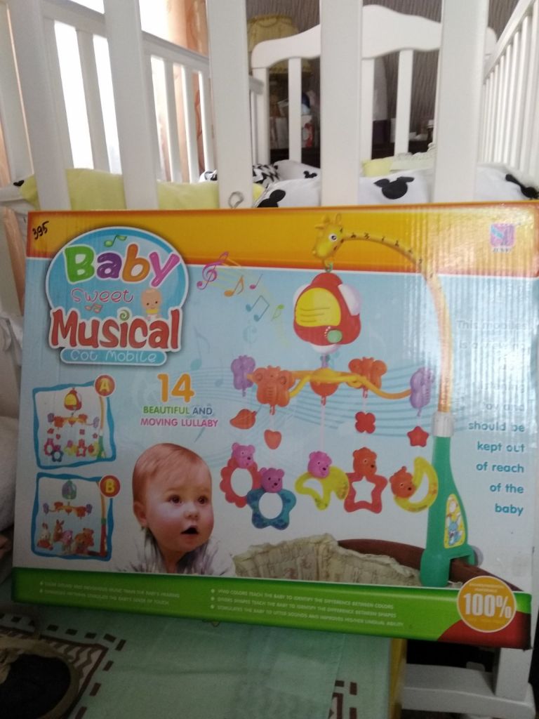 Мобиль с подвесками на кроватку Musical baby mobile - фото фото фото 1