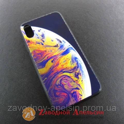 IPhone X XS 10 чехол рисунок Glass Case Bubbles - фото фото фото 0