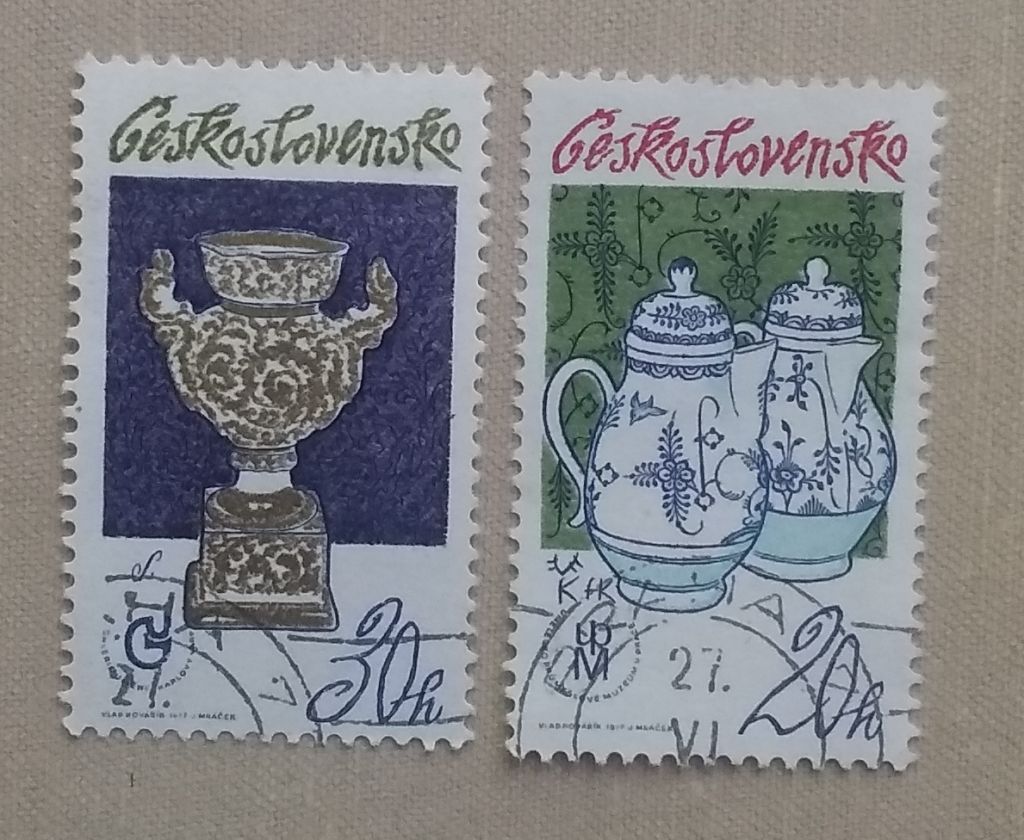 Чехословакия 1977 г - Чехословацкий фарфор, гаш - фото фото фото 3