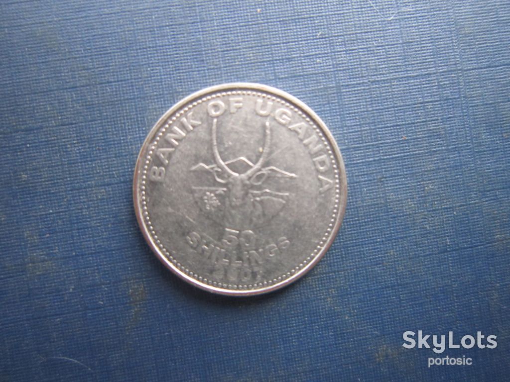 Монета 50 шилінгів Уганда 2007 фауна корова бик - фото фото фото 0
