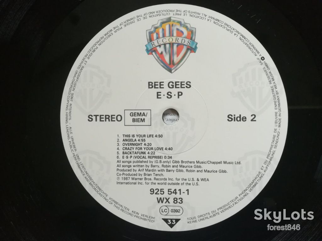 Bee Gees-E-S-P  (глянс. конв.)-Ex.+, Німеччина  (&amp;67) - фото фото фото 3