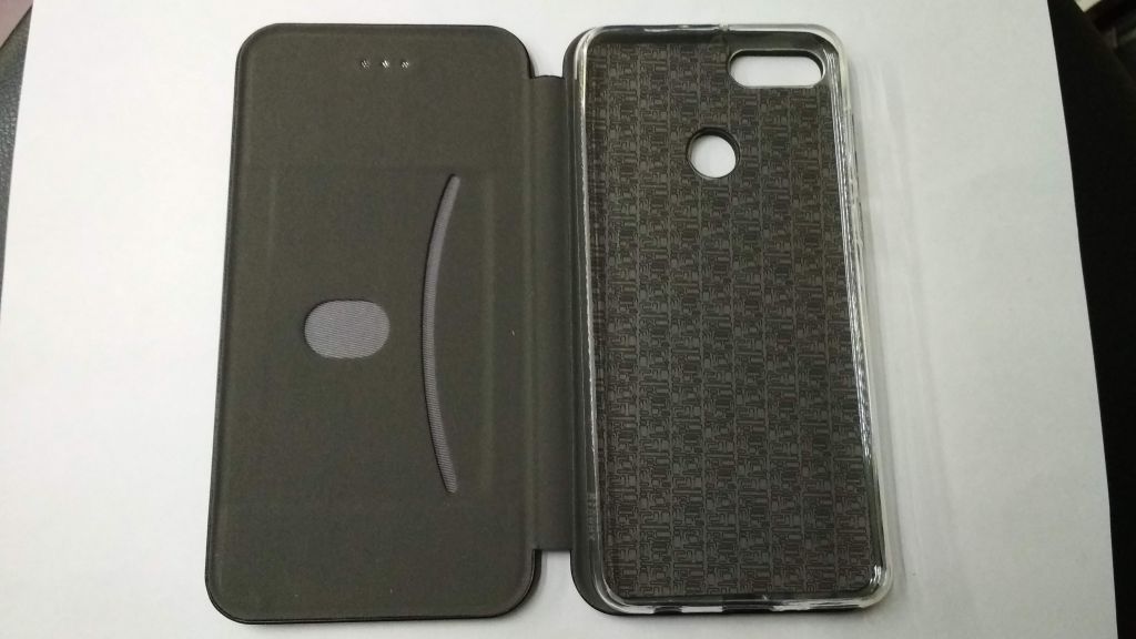 Чехол-книжка Premium Leather для Huawei Y9 2018 black - фото фото фото 1