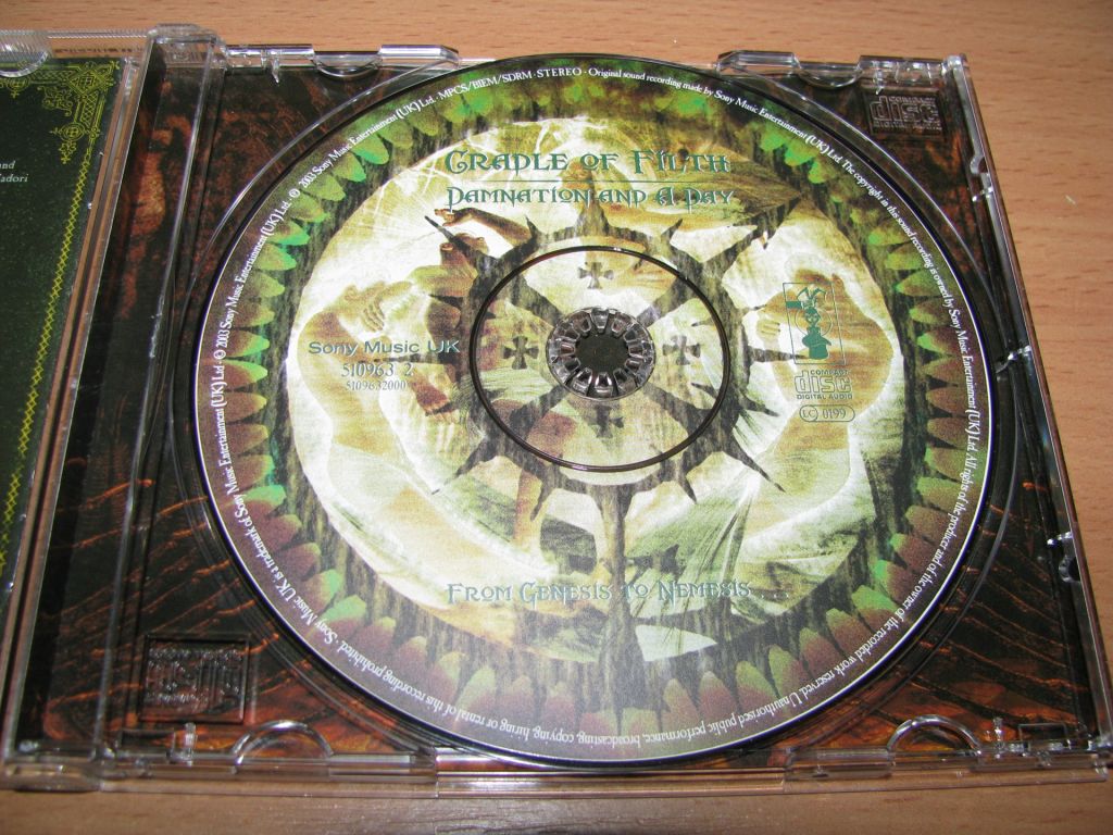 CRADLE OF FILTH - Damnation And A Day   (2003 Sony UK 1st press) - фото фото фото 2