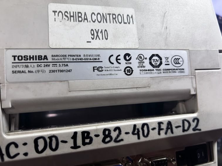 Принтер этикеток Toshiba B-EV4D-GS14-QM-R № 241906103 - фото фото фото 4