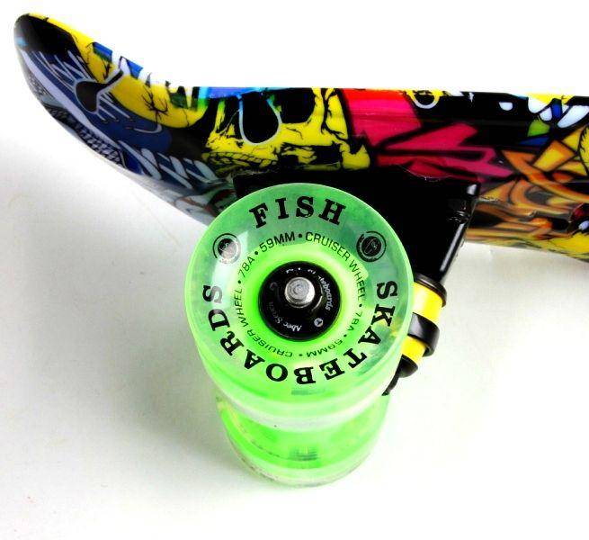 Penny Board "Fish" Joker Светящиеся колеса (PFO021) - фото фото фото 4