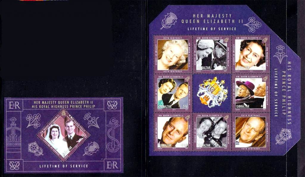 Гибралтар 2011 г  MNH - 2а блока - Королева - - фото фото фото 0
