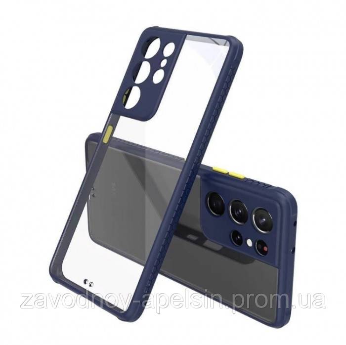 Samsung A02s A025 защитный чехол TPU+PC navy - фото фото фото 0
