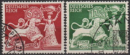 1942 - Рейх - Ювелірне мистецтво Mi.816-17 _5.0 €_ гаш - фото фото фото 0