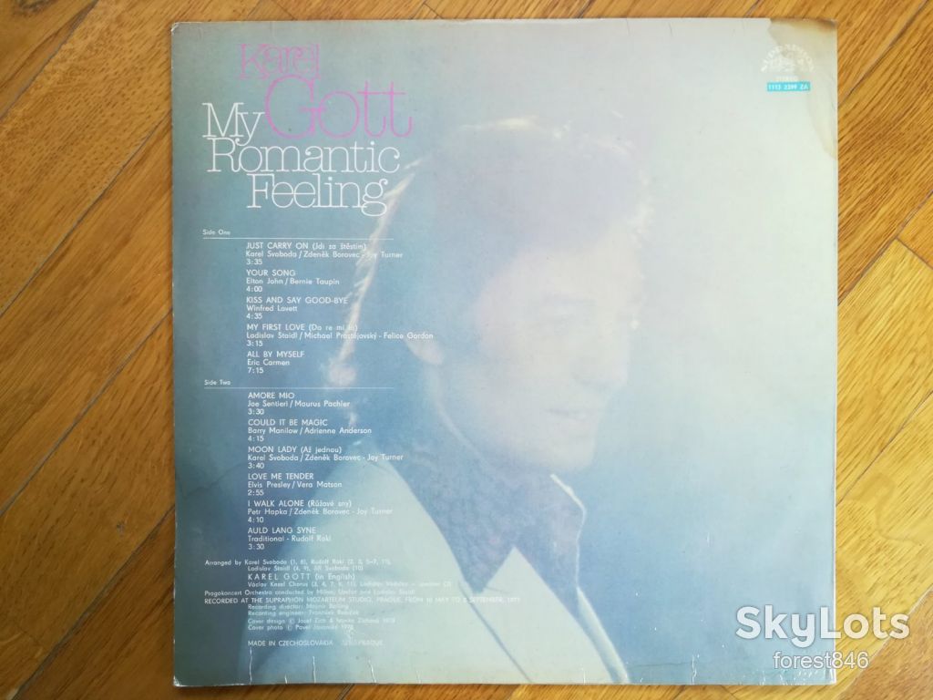 Karel Gott-My romantic feeling  (лам. конв.)  (1)-VG+, Чехословакия - фото фото фото 1
