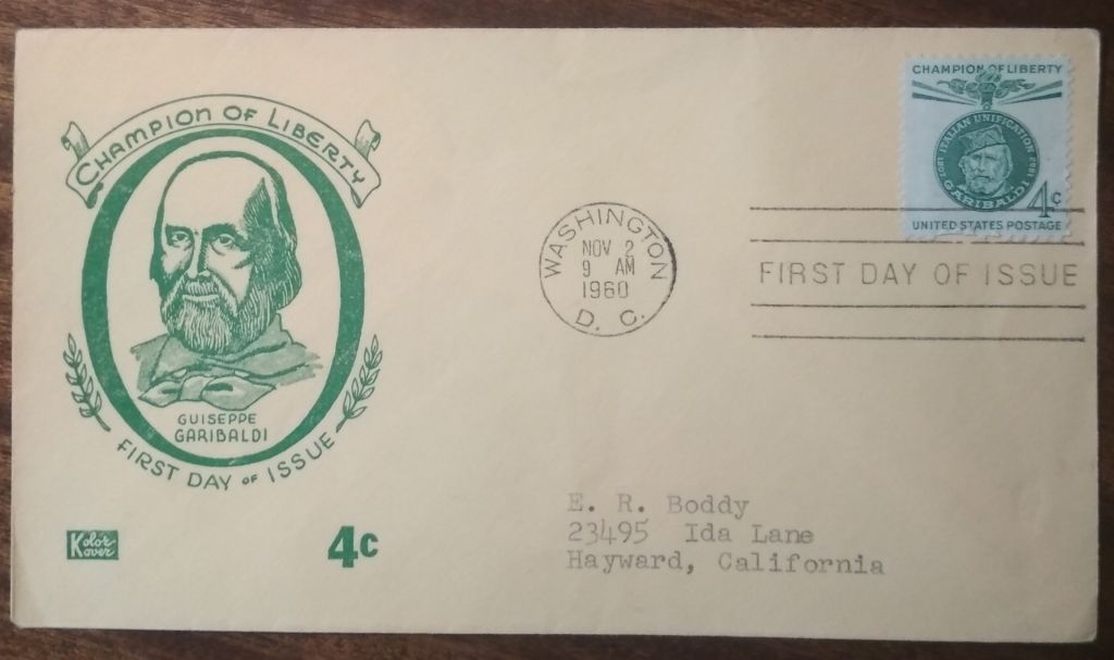США Чемпион свободы - Джузеппе Гарибальди 1960 - фото фото фото 0