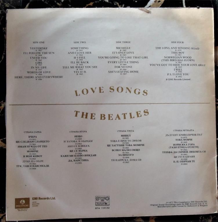 Виниловая Битлз The Beatles LOVE SONGS - фото фото фото 2