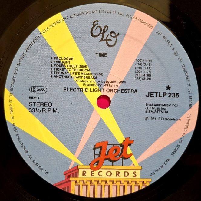 Electric Light Orchestra / ELO - Time - 1981.  (LP). 12. Vinyl. Пластинка. Holland. - фото фото фото 4