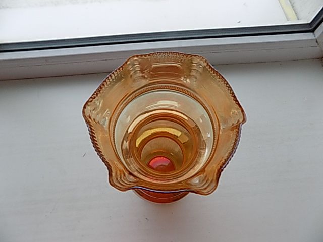 Ваза стекло СССР Полярон h - 31 см - фото фото фото 3