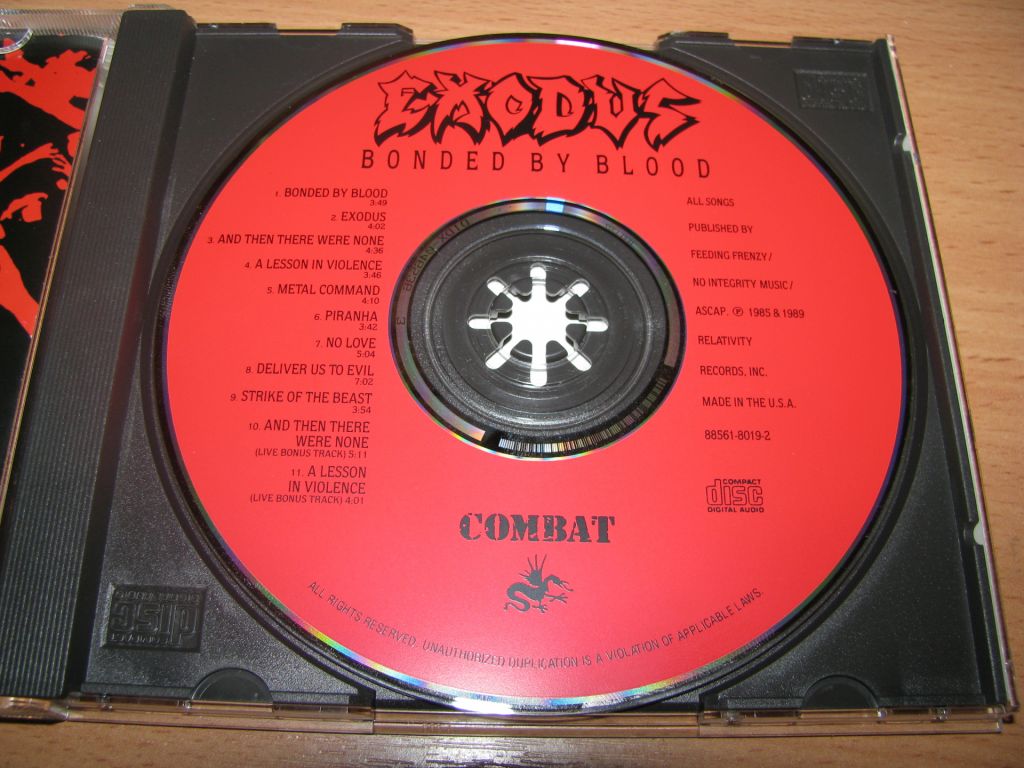 EXODUS - Bonded By Blood    (1987 Combat USA) - фото фото фото 2