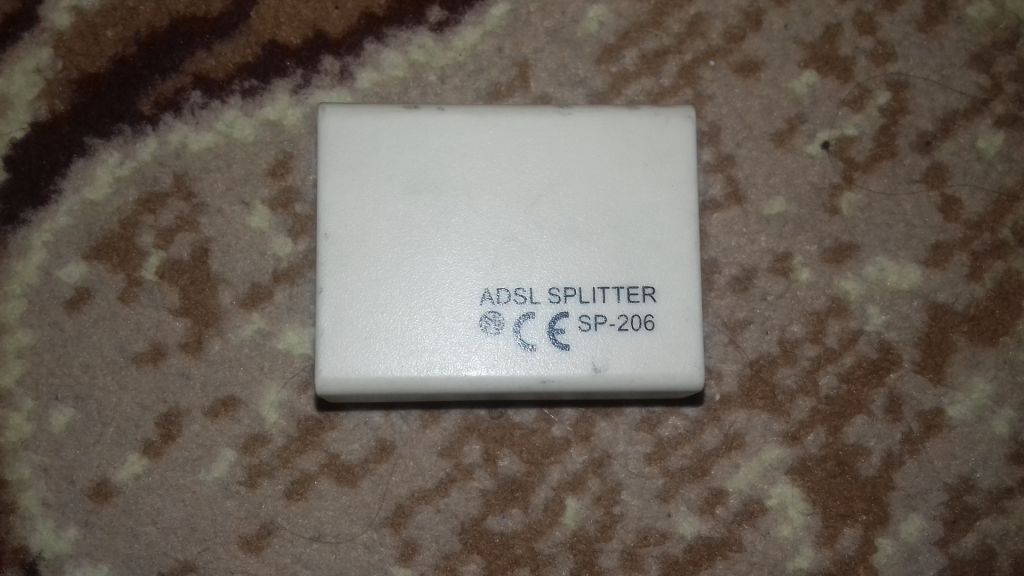 Сплиттер ADSL Splitter SP-206 разветвитель для модема и телефона - фото фото фото 0