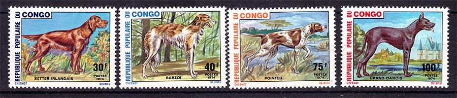 Флора .  Конго 1974 г MNH - собаки - фото фото фото 0
