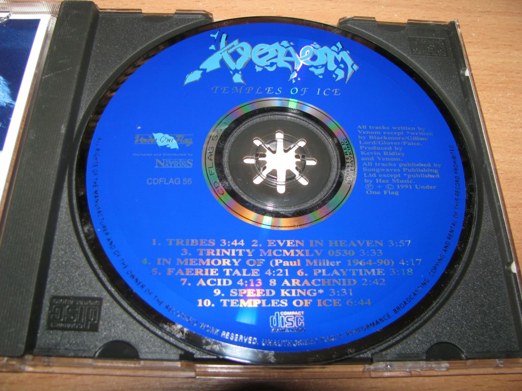 VENOM - Temples Of Ice  (1991 Under One Flag 1st press,UK) - фото фото фото 2