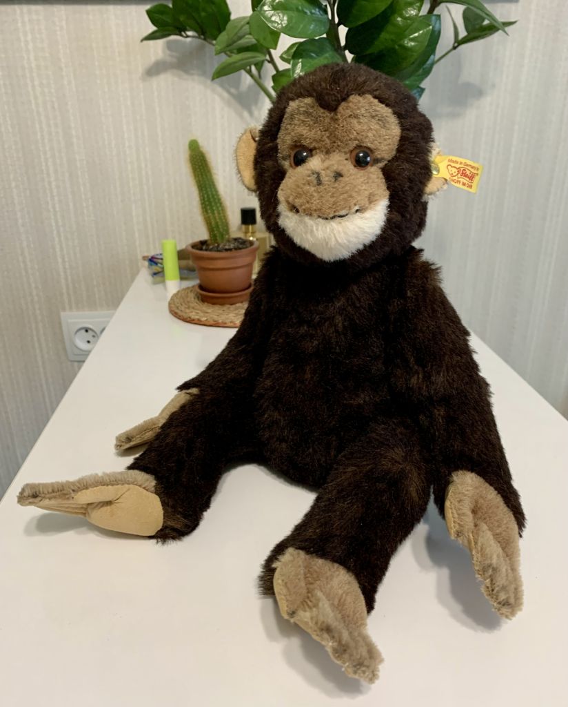 Брендова Колекційна Іграшка Steiff Игрушка Мягкая Koko Chimpanzee - фото фото фото 0