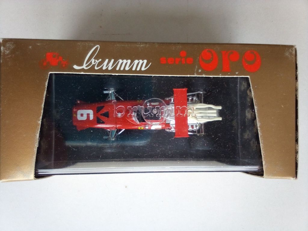 Brumm FERRARI - F1  312 N 6 FRANCE GP 1968 C.AMON 1/43 - фото фото фото 1