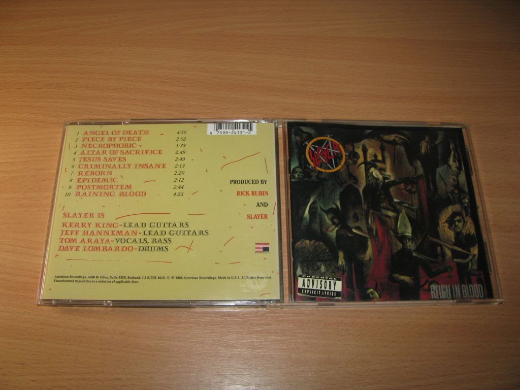 SLAYER - Reign In Blood   (1986 Def Jam USA) - фото фото фото 0