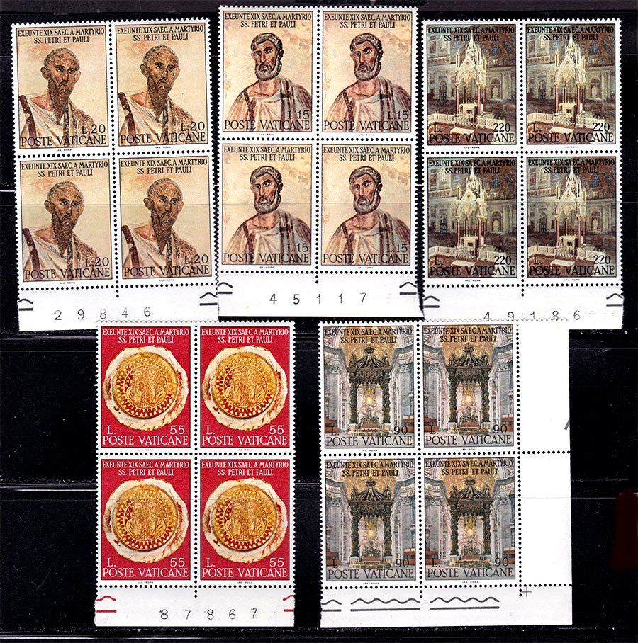 EU Ватикан  1967 г  MNH  -  квартблоки - фото фото фото 0
