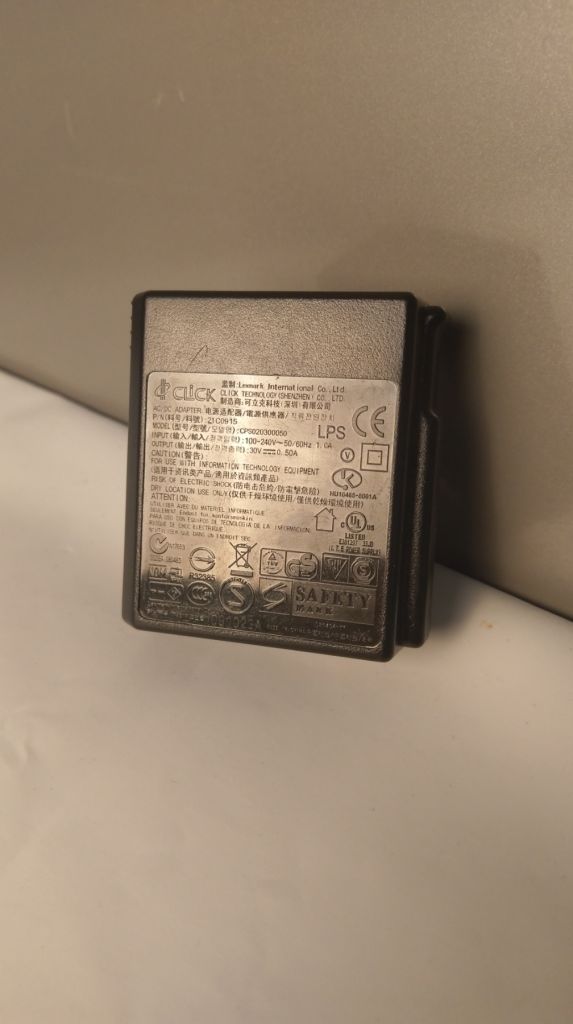 Click CPS020300050 AC DC Adapter 30V 0.5A Power Supply Transformer Charger - фото фото фото 3