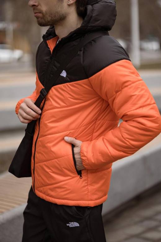 Комплект мужской: куртка Active TNF черно-памарачевая + штаны TNF черные. БАРСЕТКА TNF У ПОДАРУНОК! - фото фото фото 2