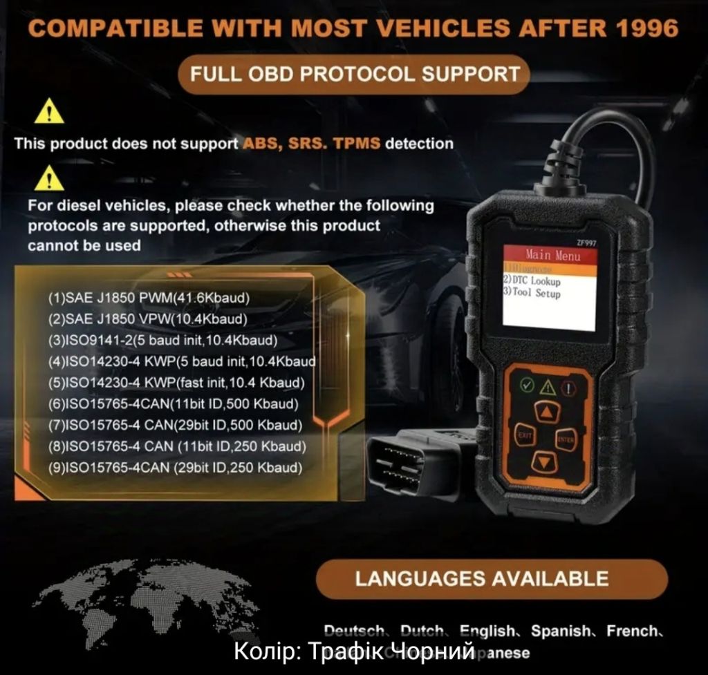 ZF599 OBD2 Автосканер - фото фото фото 2
