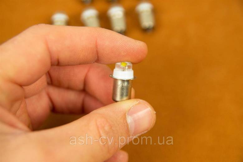Лампочка, для ліхтарика, 4.5V, 0.5W, LED, P13.5, P13.5S, PR2 - фото фото фото 7