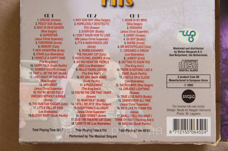 Музичний CD, OLD MUSICAL HITS (3cd) - фото фото фото 8