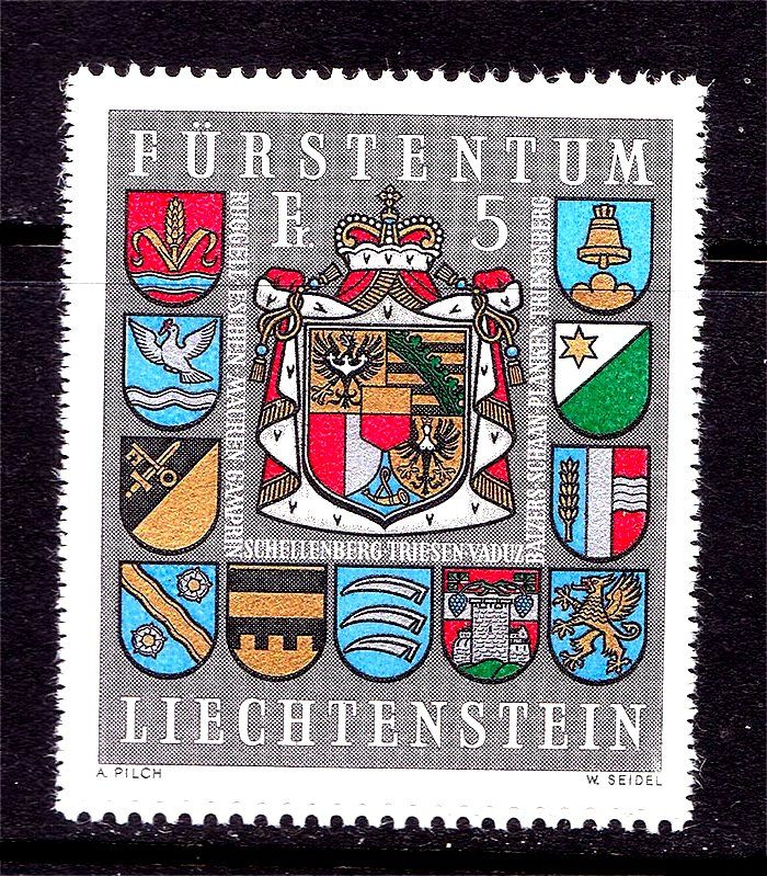Лихтенштейн  1973 г  MNH - геральдика - фото фото фото 0