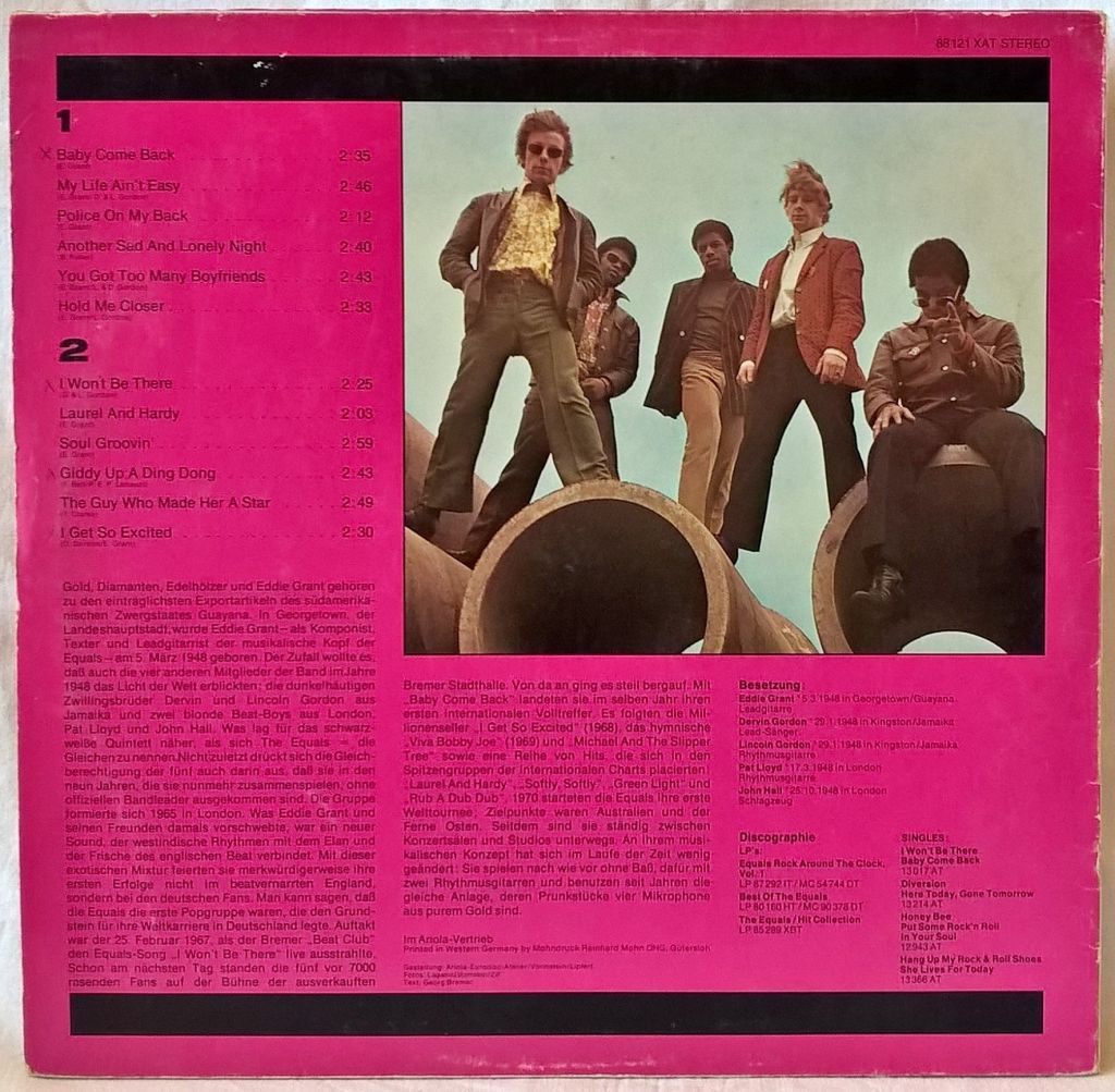 The Equals - Equals Greatest Hits - 1967-77.  (LP). 12. Vinyl. Пластинка. Germany. - фото фото фото 1