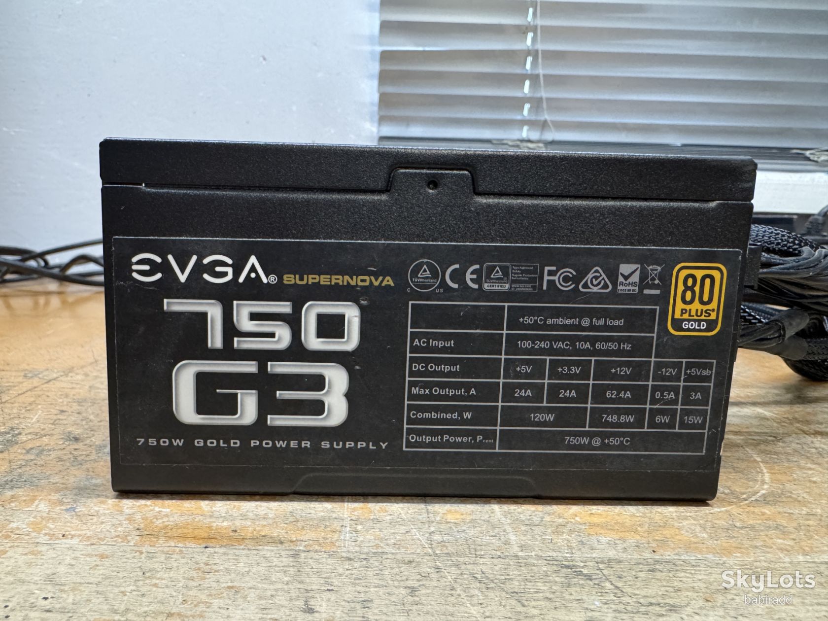 Блок живлення EVGA 750 G3 750W   (16) - фото фото фото 0