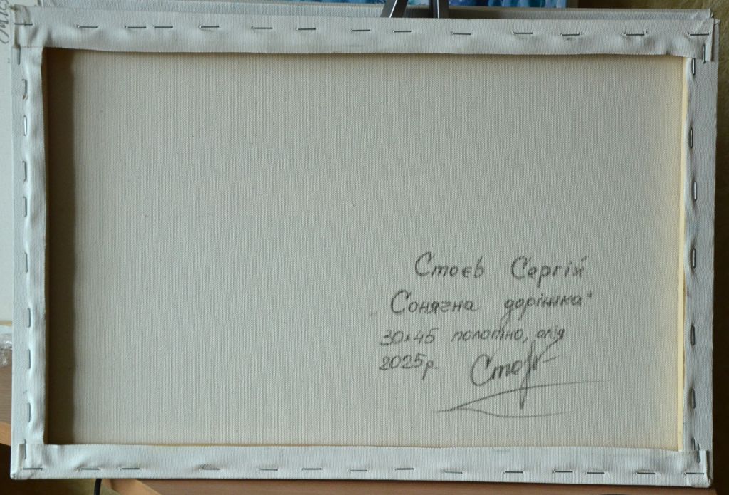 Картина олією "Сонячна доріжка" 30х45, Стоєв.С.А - фото фото фото 1