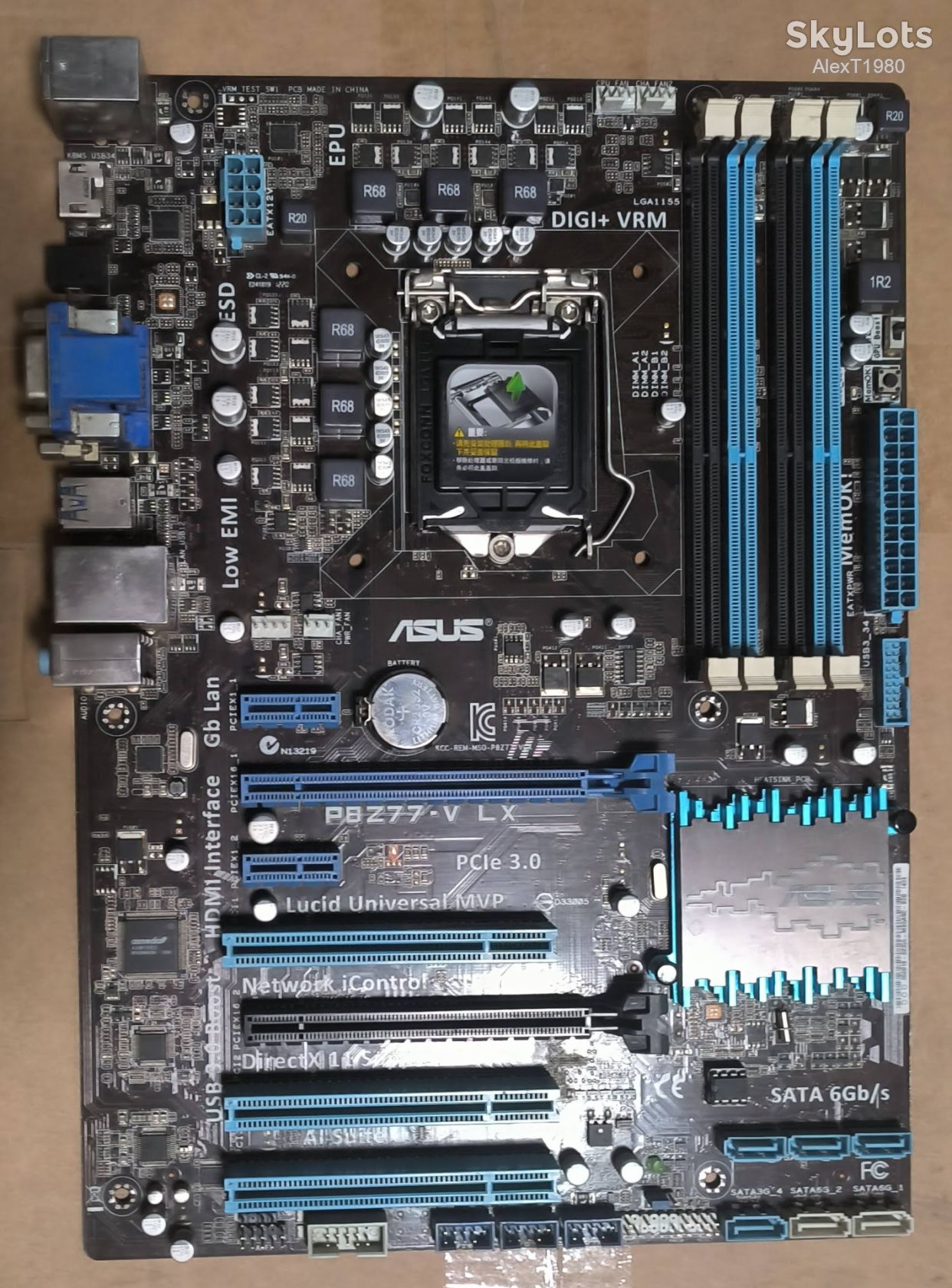 Материнська плата ASUS P8Z77-V LX   (Socket 1155, Intel Z77) б/в - фото фото фото 0