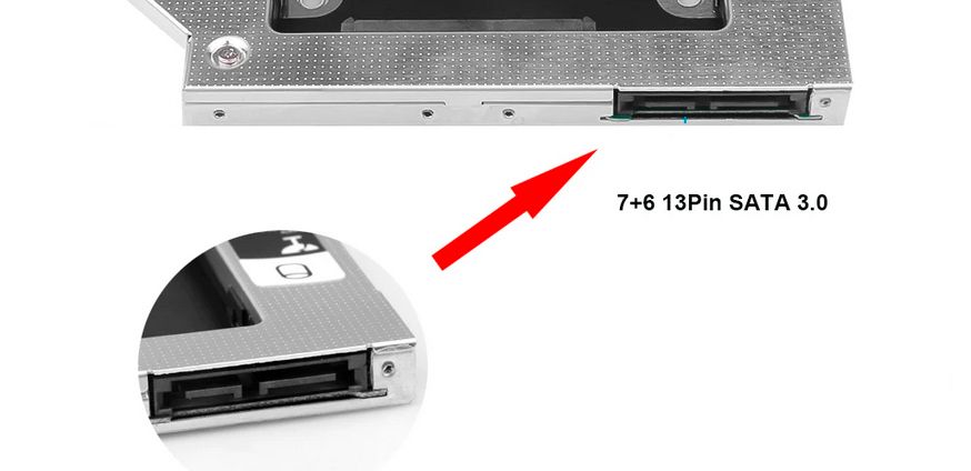 Шахта для HDD/SSD АТА 12.7MM - фото фото фото 3