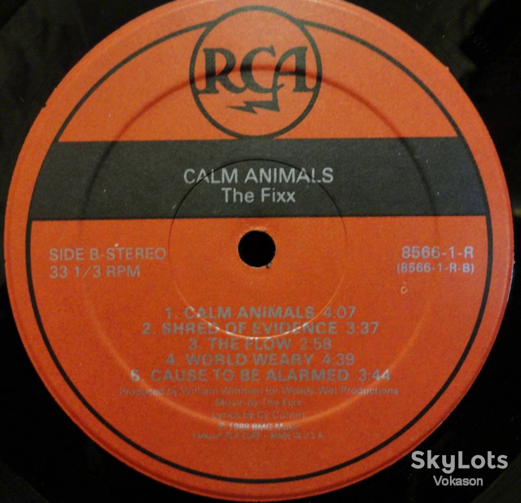 The Fixx - Calm Animals  NM/NM/NM- - фото фото фото 3