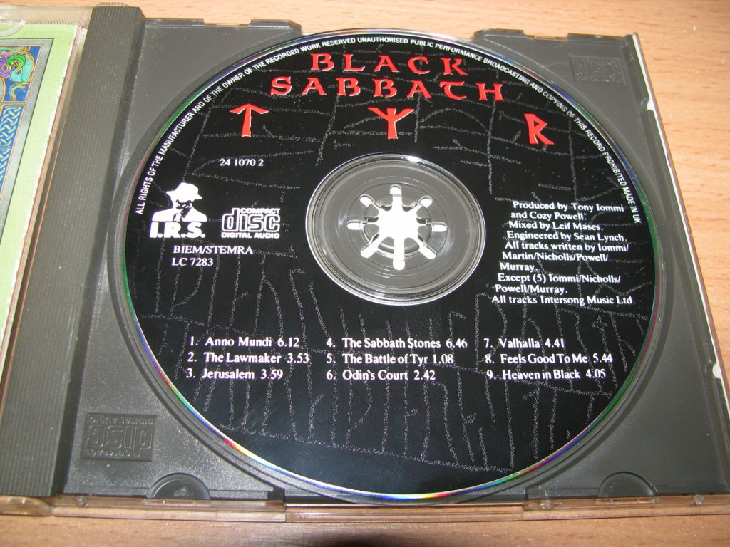 BLACK SABBATH - Tyr   (1990 I.R.S.Records, 1st press,UK) Black - фото фото фото 2