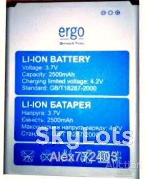 Аккумулятор для Ergo   (3G 5.5) 2500mAh Li-ion, оригинал,Новый - фото фото фото 0