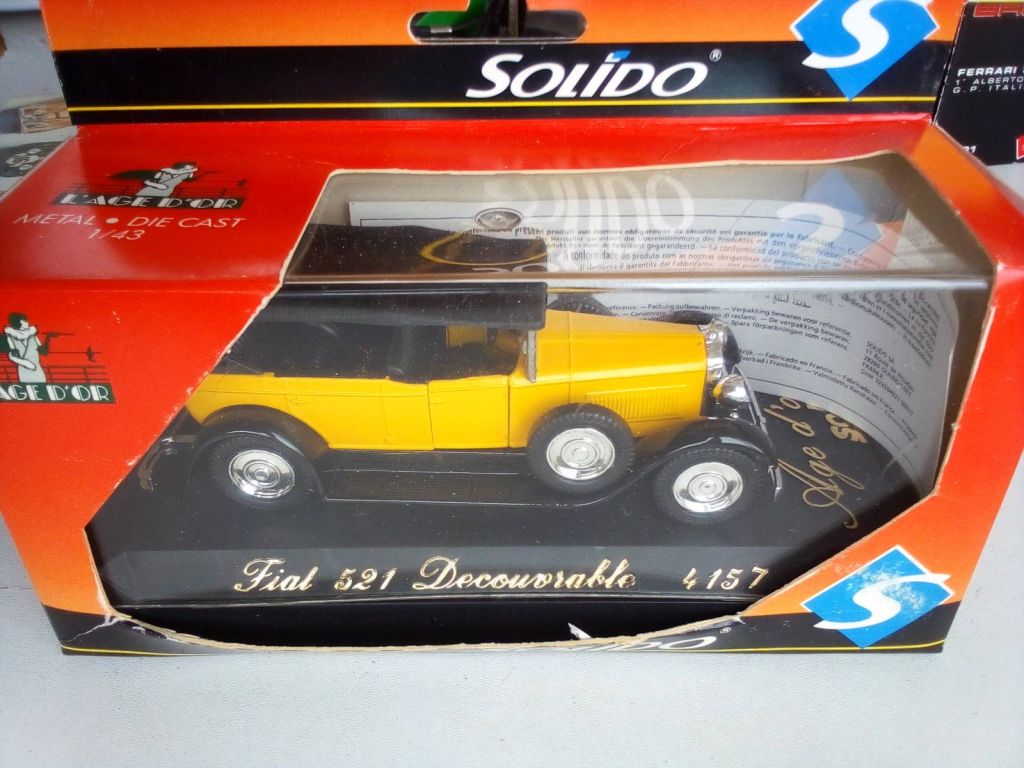 Solido Age D'Or #4157 FIAT 521 DECOUVRABLE 1/43 - фото фото фото 0