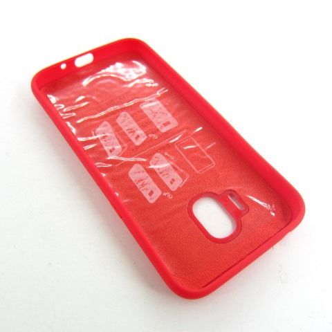 ЧЕХОЛ НАКЛАДКА Samsung J2 pro J250 SILICONE COVER red - фото фото фото 1