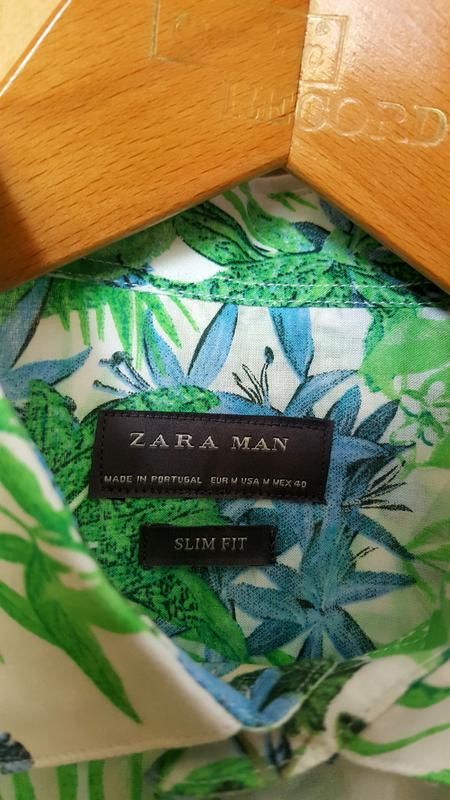 Тонкая хлопкова рубашка zara - фото фото фото 3
