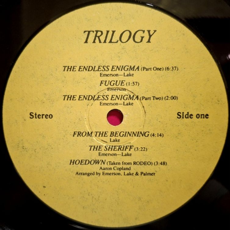 Emerson, Lake &amp; Palmer - Trilogy - 1972.  (LP). 12. Vinyl. Пластинка. Rare. - фото фото фото 2