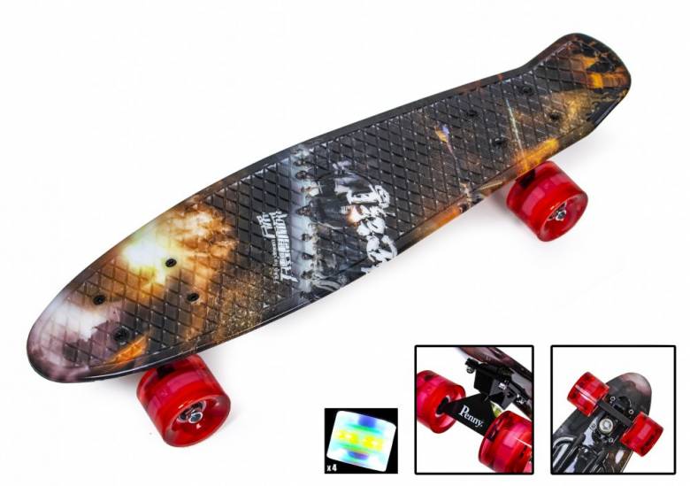 Penny Board "Битва" Светящиеся колеса (1839266527) - фото фото фото 0