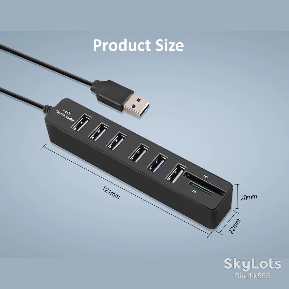 USB хаб 6 USB 3.0 картридер микро SD / TF - фото фото фото 5