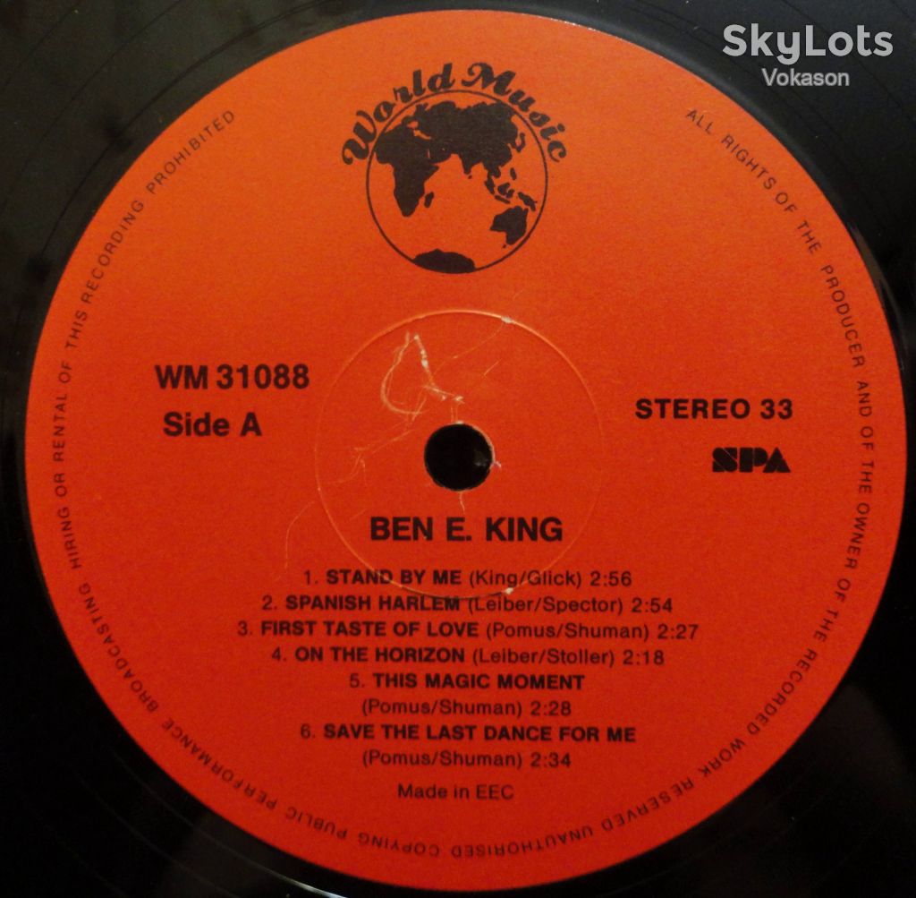 Ben E. King + The Drifters - Stand By Me  NM/EX+ - фото фото фото 3