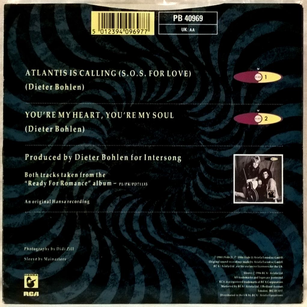 Modern Talking - Atlantis Is Calling -1986.    (EP). 7. Vinyl. Пластинка. England. - фото фото фото 1
