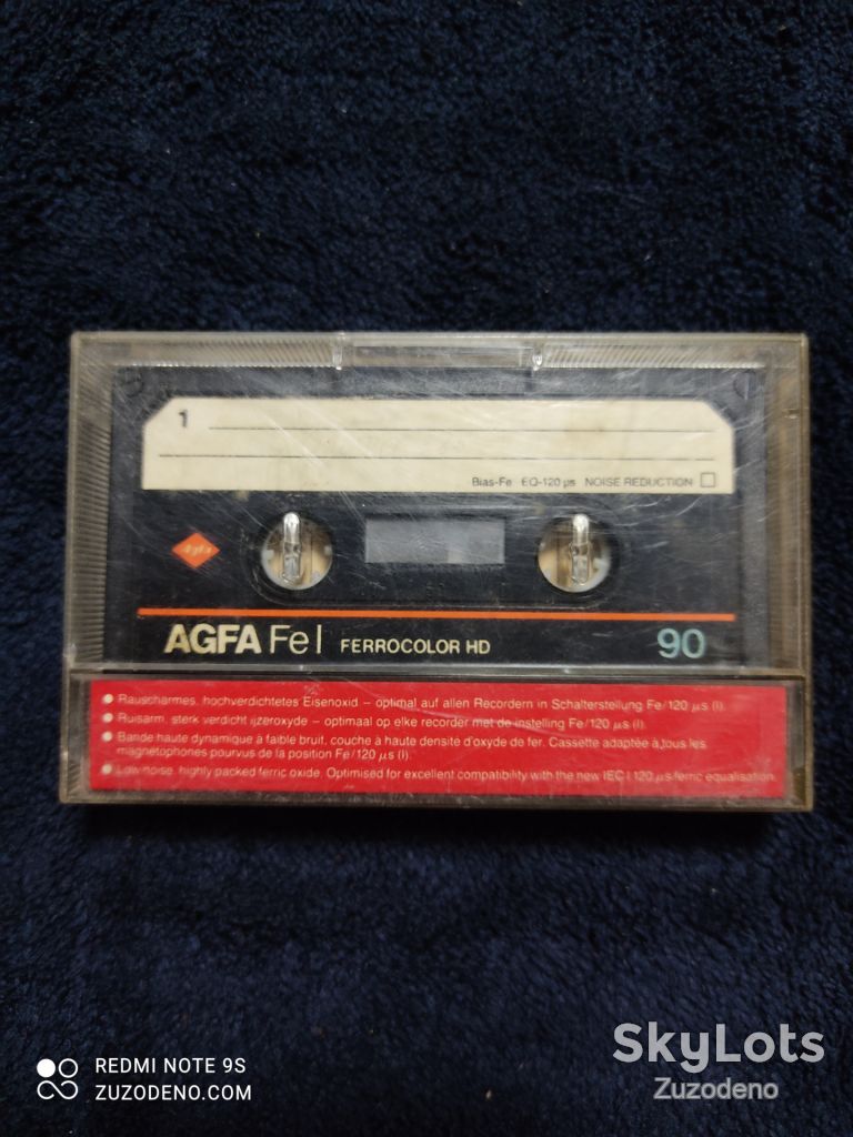 Б/У Аудио кассетa AGFA  FeI 90 - фото фото фото 0