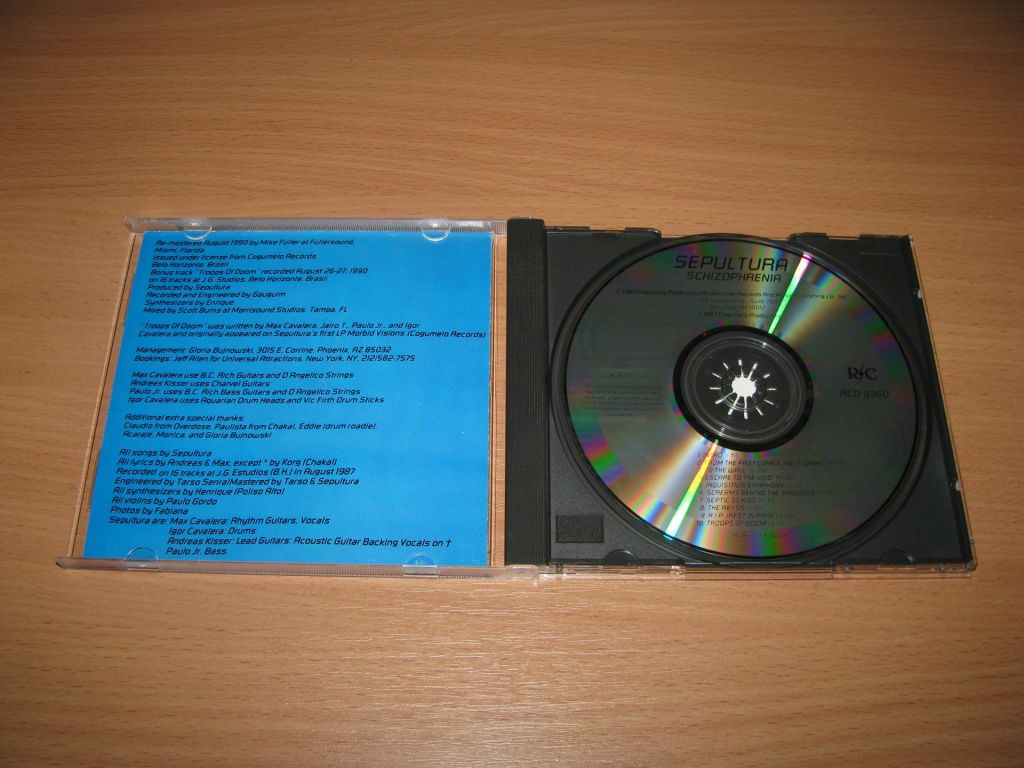SEPULTURA - Schizophrenia   (1990 Roadracer USA) - фото фото фото 1