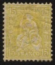 Швейцария 1881 г. № 38 наклейка - фото фото фото 0